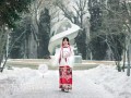 汉服冬季外国穿搭图片，汉服冬季外国穿搭图片女