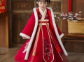 冬季汉服儿童穿搭图片，冬季汉服儿童穿搭图片女