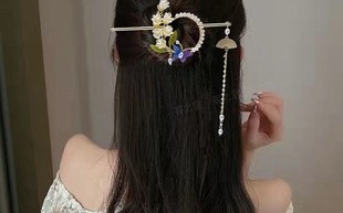 汉服簪子图片简约穿搭，汉服簪子图片简约穿搭女